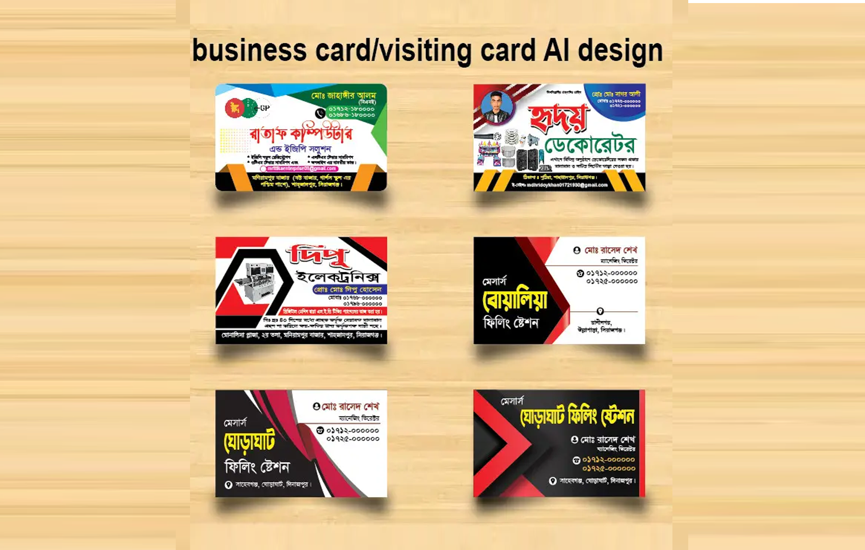ভিজিটিং কার্ড ডিজাইনbusiness card design