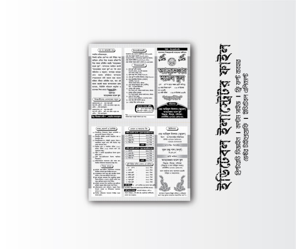 Model School Leaflet Design গ্রাফিক্স ডিজাইন ফাইল