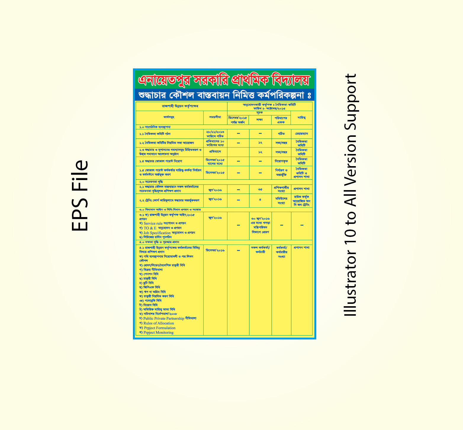 দ্ধাচার কৌশল বাস্তাবায়ন নিমিত্ত কর্মপরিকল্পনা ব্যানার