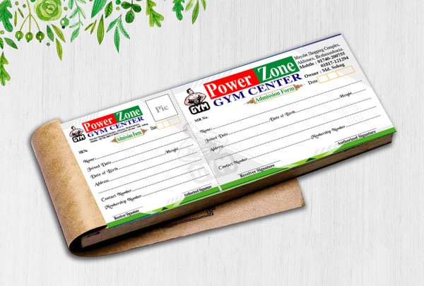GYM CENTER Admission Form গ্রাফিক্স ডিজাইন ফাইল