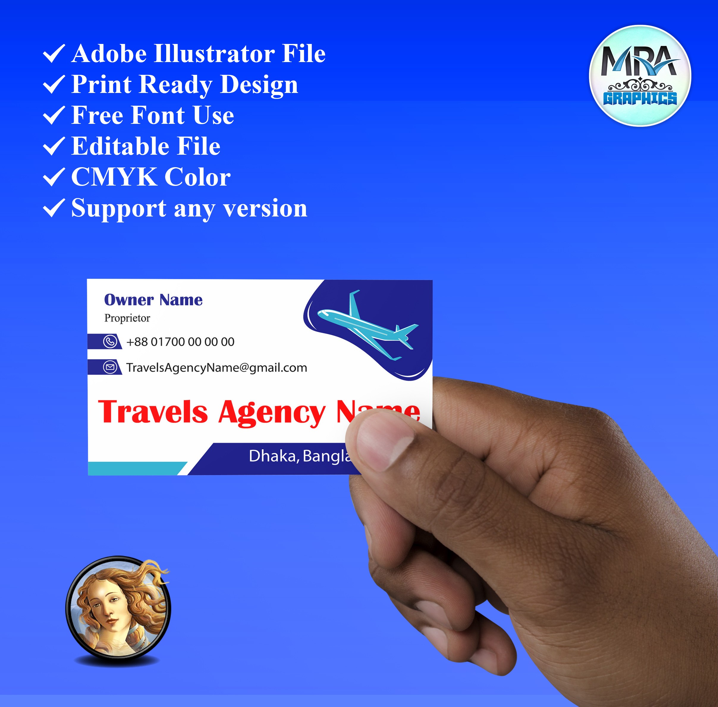 Travel Agency Business Card Design