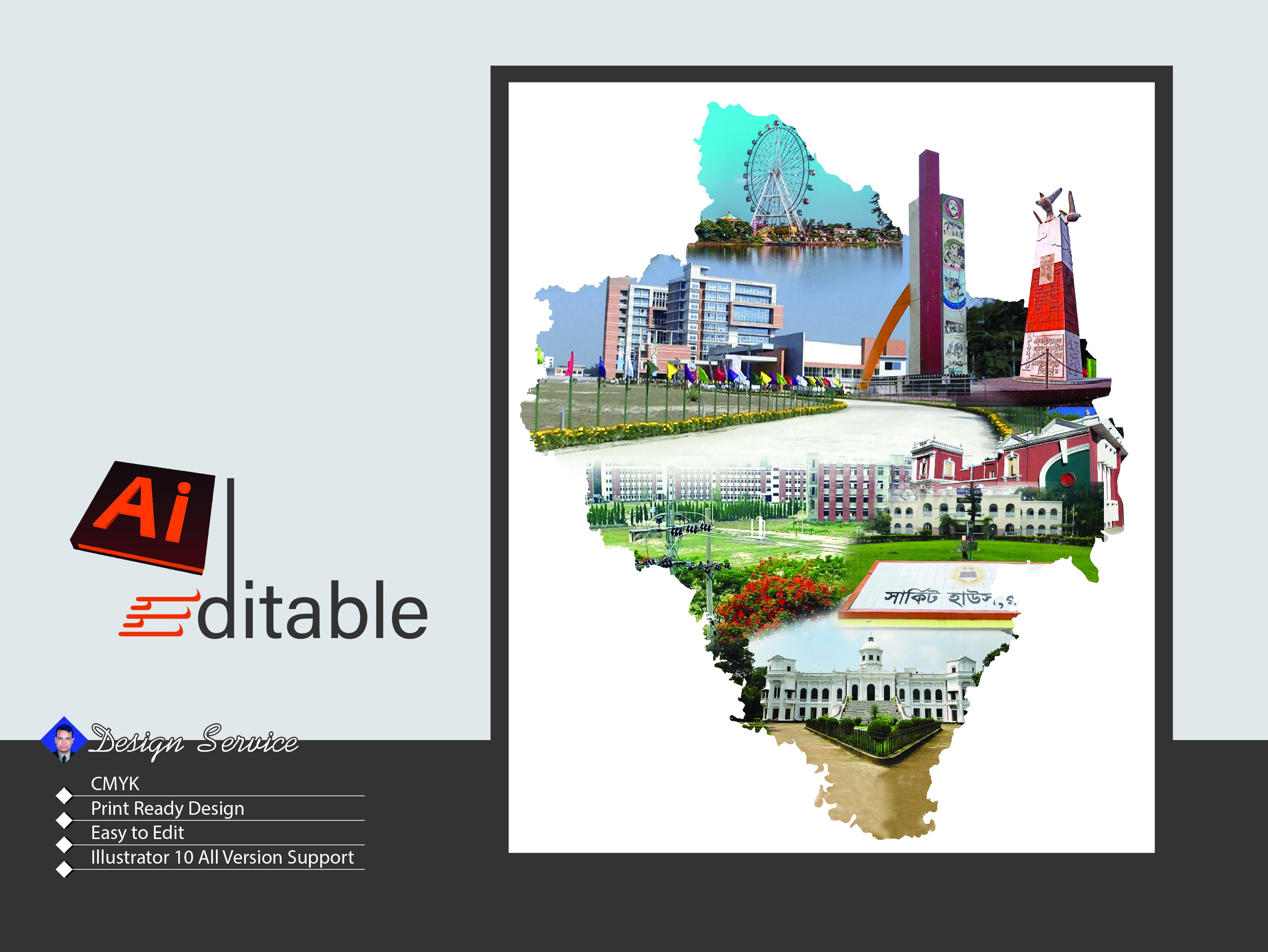 Rangpur Creative Map Design