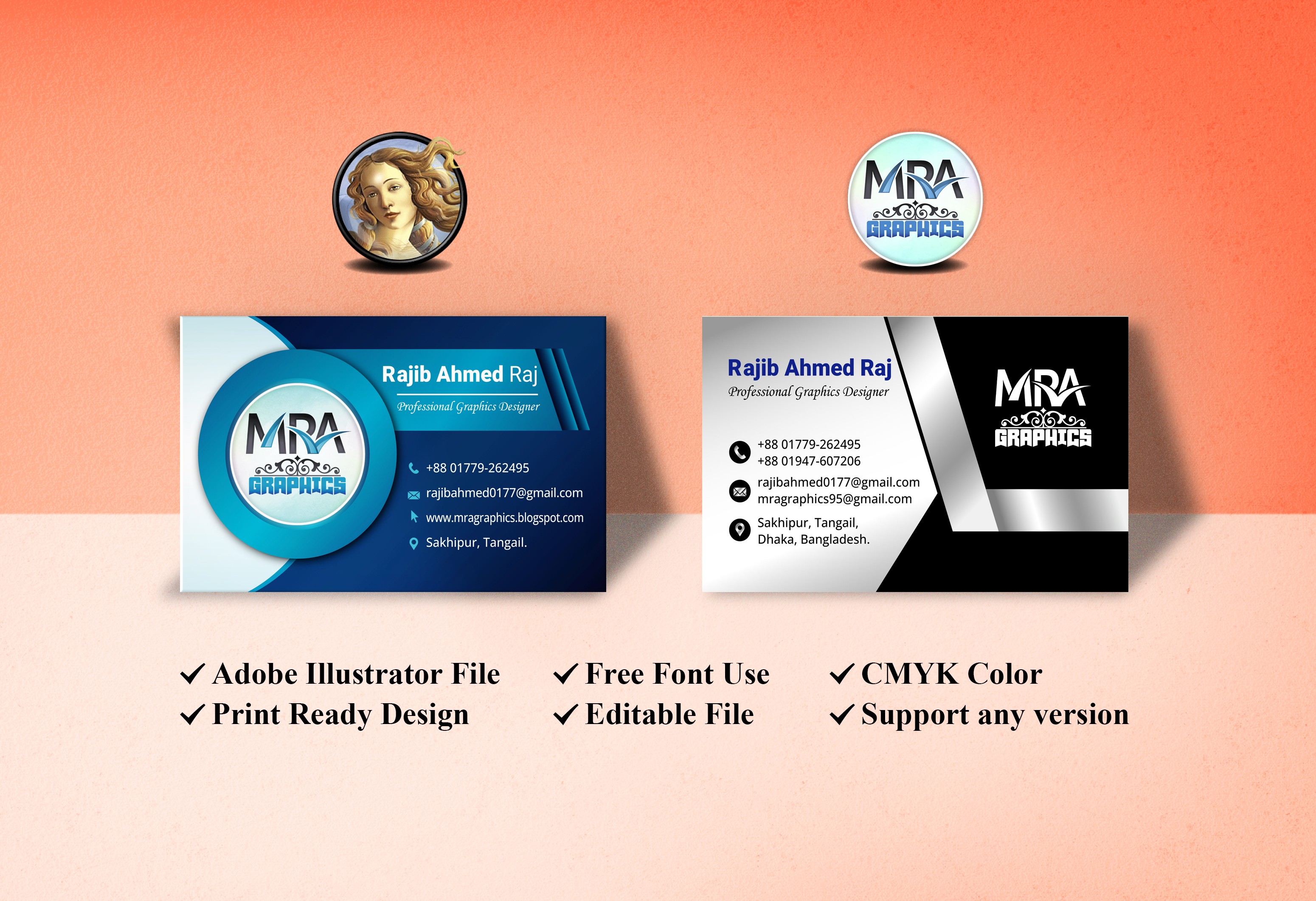 2 Premium Visiting Card Design