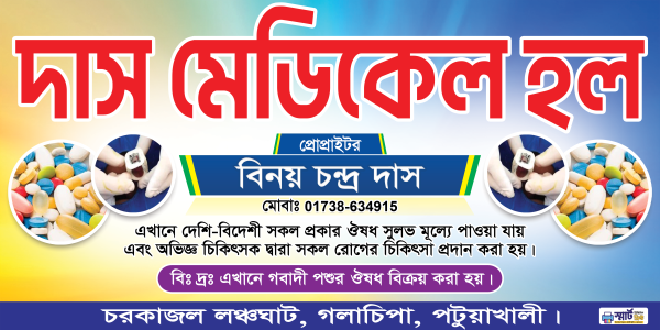ফার্মেসি মেডিকেল হল ব্যানার Pharmacy Banner গ্রাফিক্স ডিজাইন ফাইল