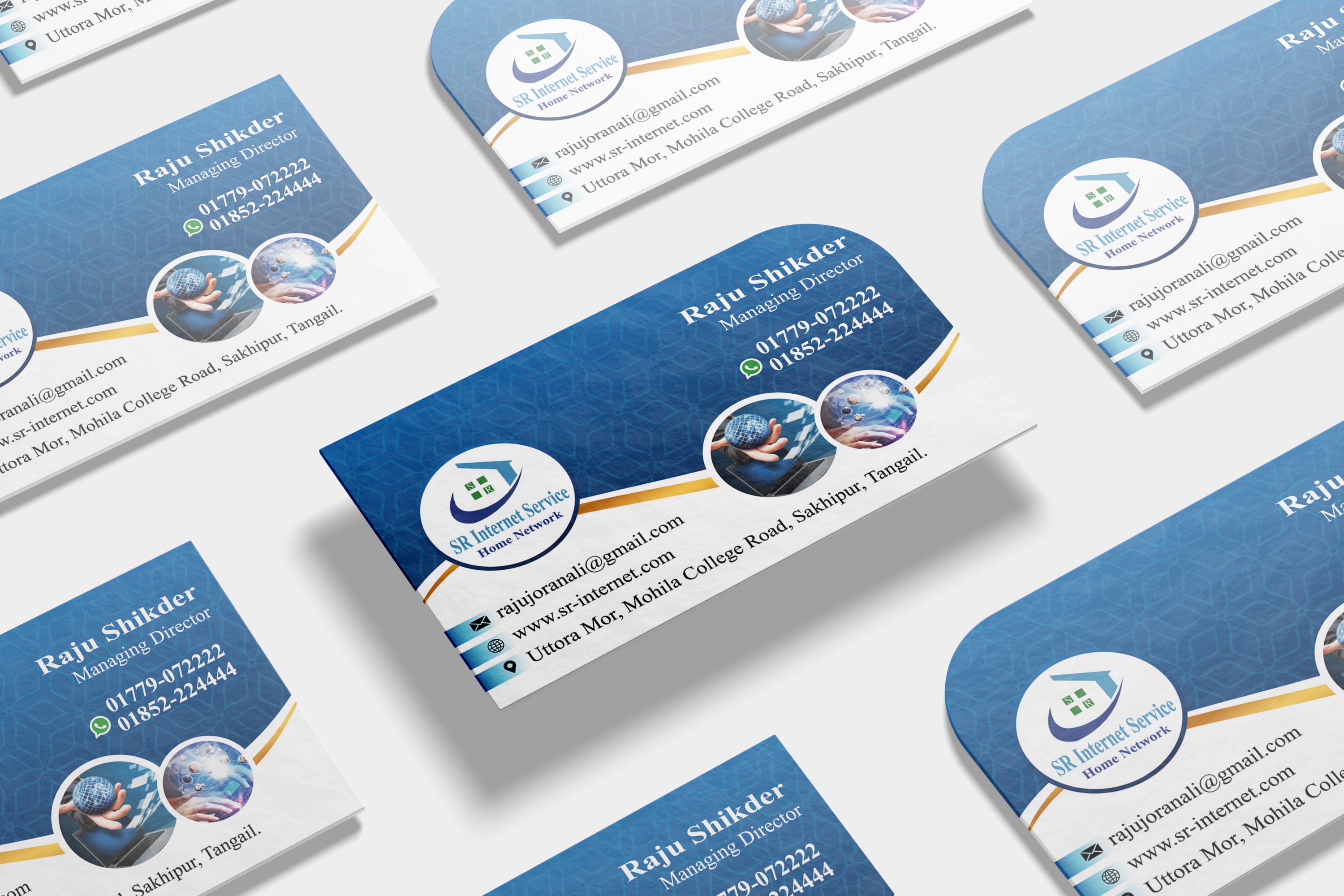Internet Service Business Card Design