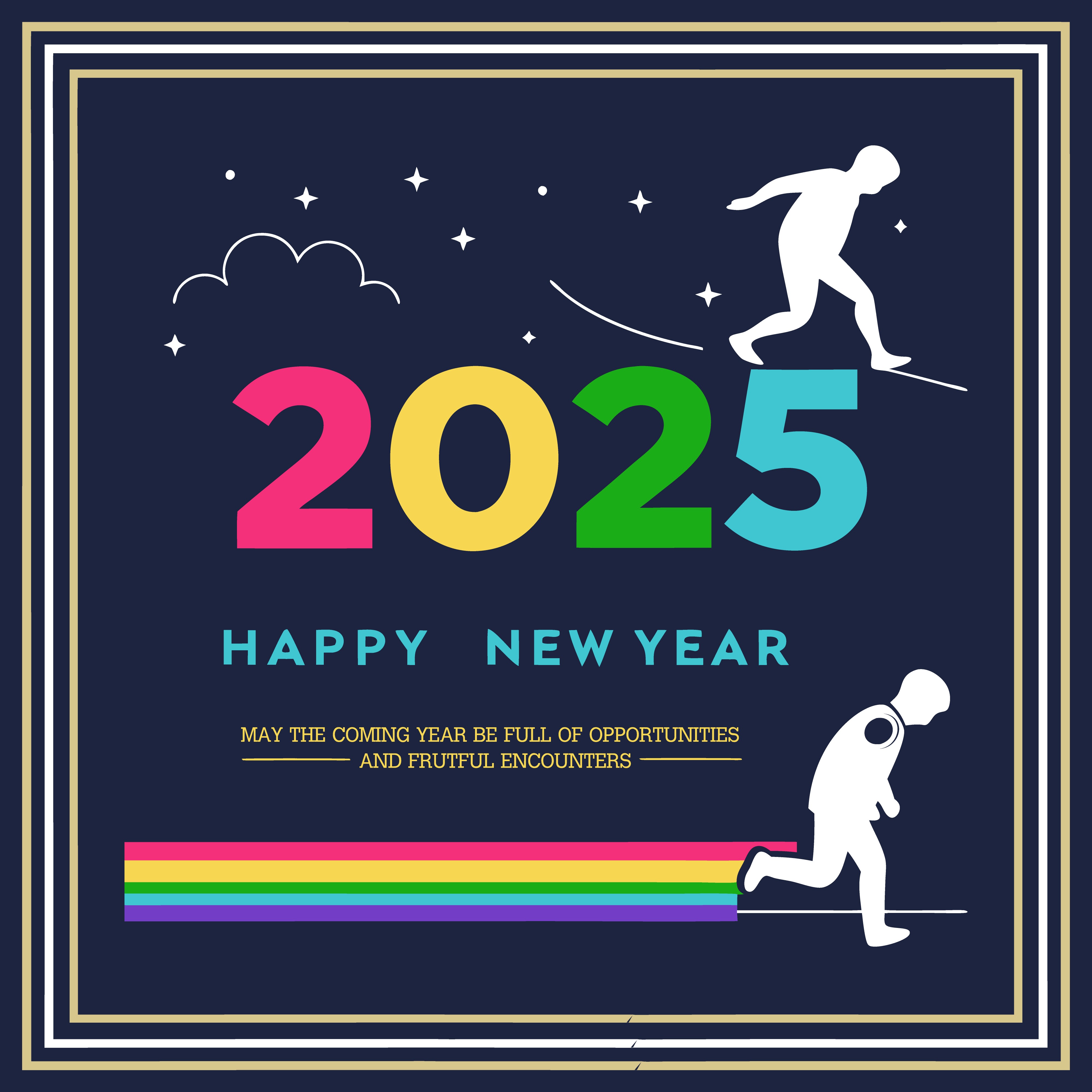 colorfull Happy new year vector template background