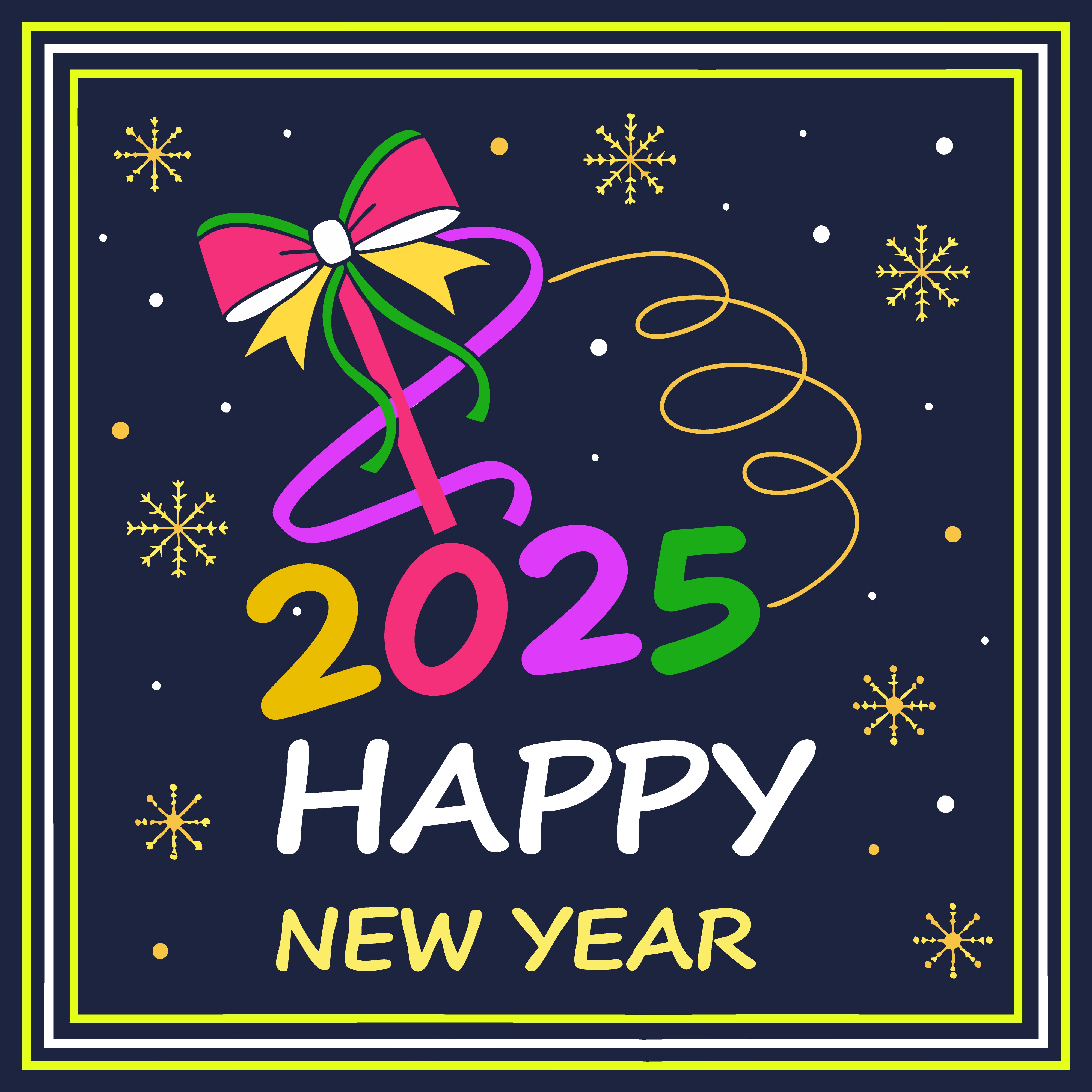 Happy new year vector template background illustration