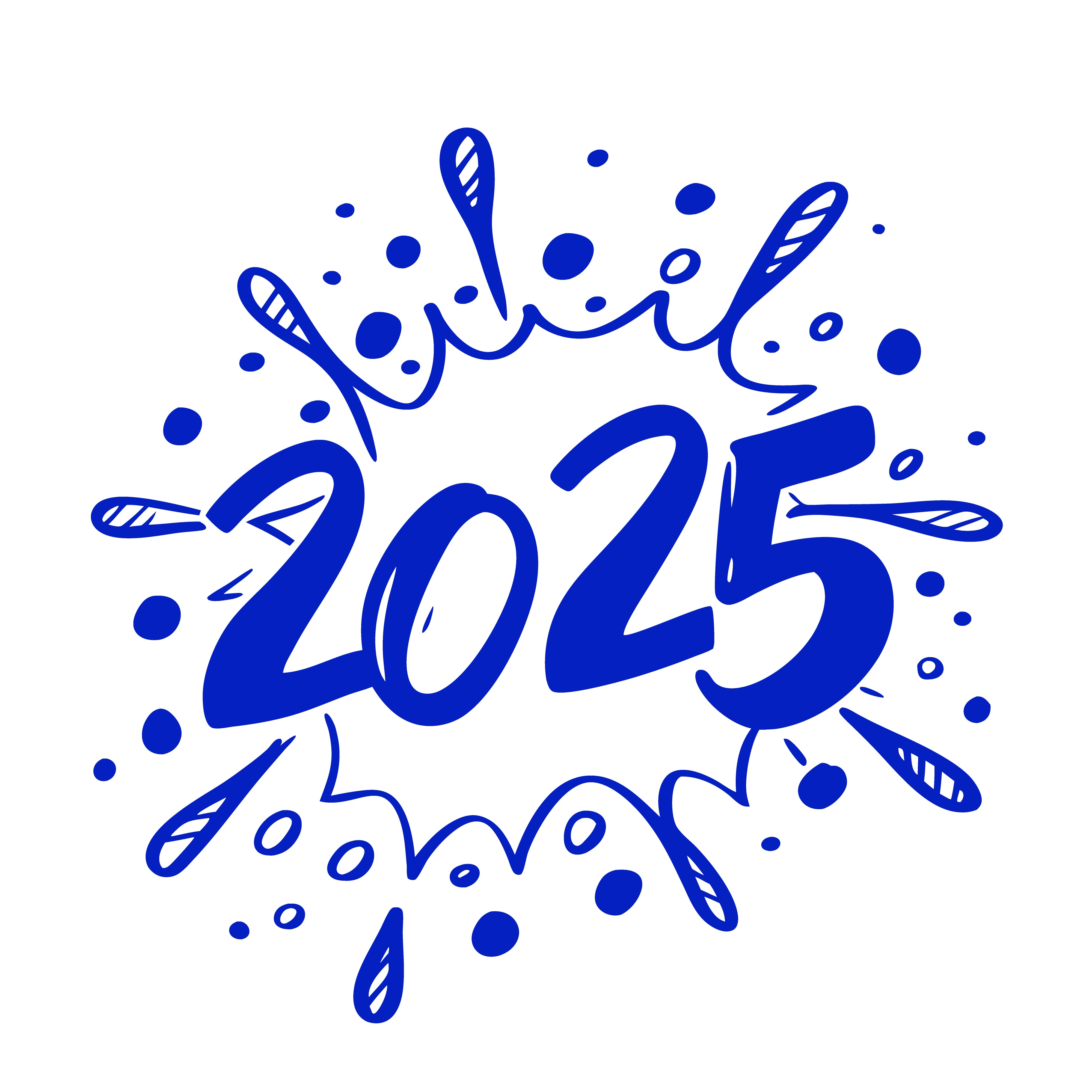 Happy new year vector template background illustration