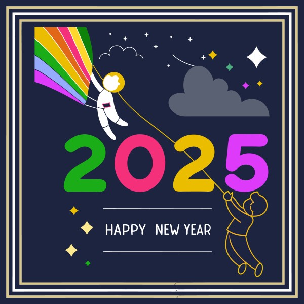 Happy new year vector template background illustration গ্রাফিক্স ডিজাইন ফাইল