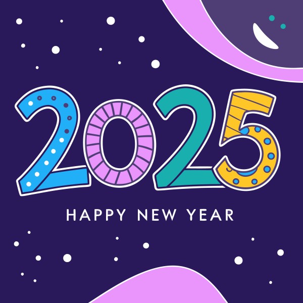 Happy new year vector template background illustration গ্রাফিক্স ডিজাইন ফাইল