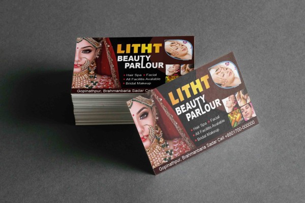 Beauty Parlour Visiting Card গ্রাফিক্স ডিজাইন ফাইল
