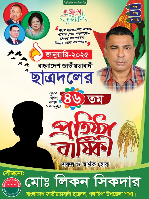 ছাত্রদলের প্রতিষ্ঠা বার্ষিকী ডিজাইন Chatrodol Bnp গ্রাফিক্স ডিজাইন ফাইল