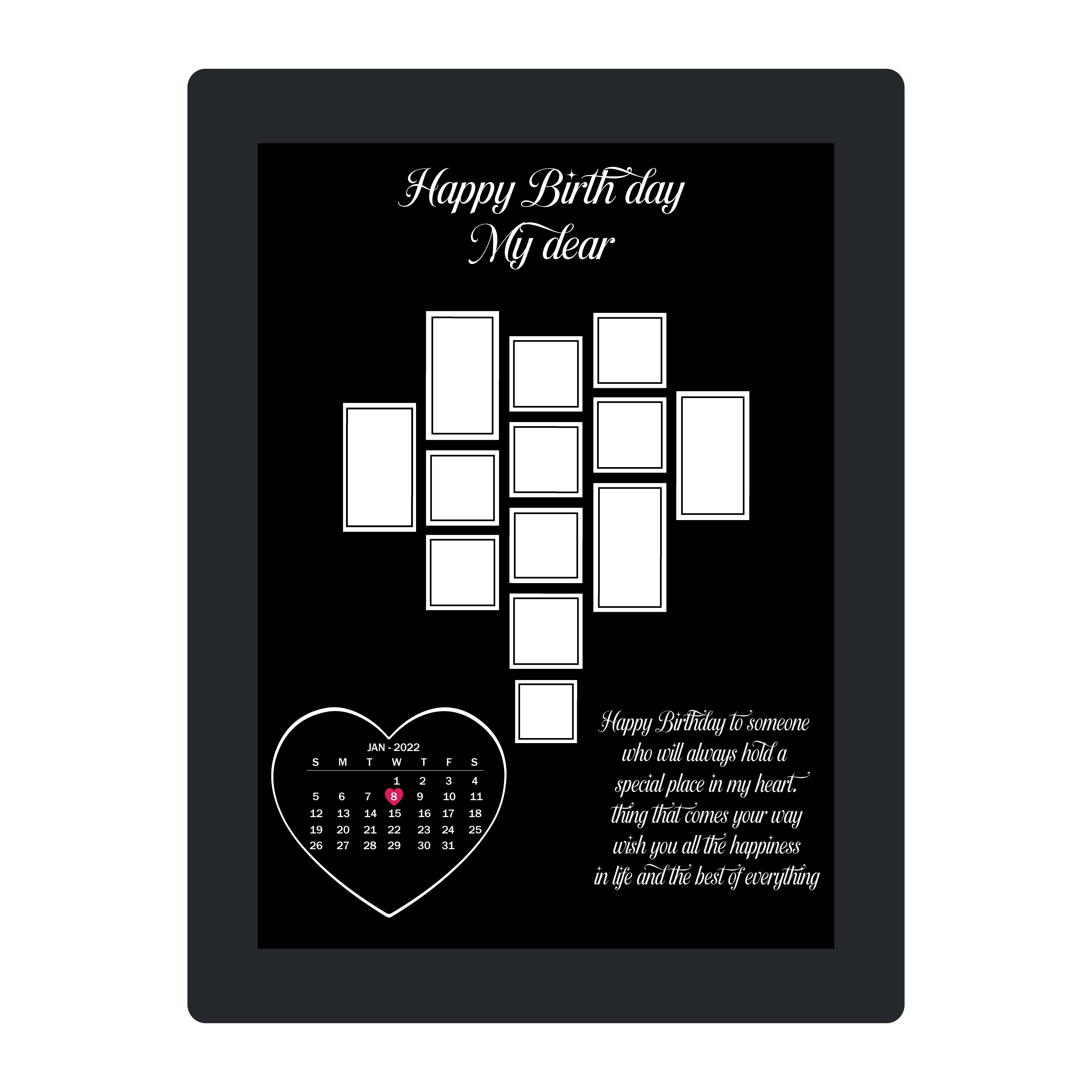 Happy Birthday design শুভ জন্মদিনের স্মরণিকা