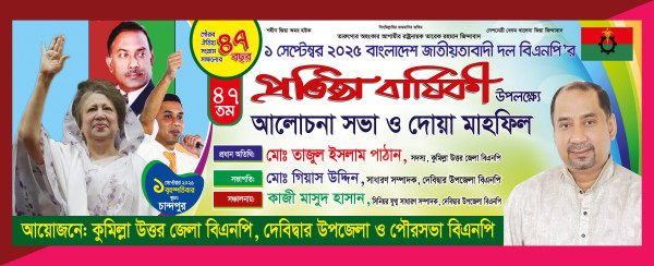 ১ সেপ্টেম্বর বিএনপি এর প্রতিষ্ঠা বার্ষিকী ব্যানার গ্রাফিক্স ডিজাইন ফাইল