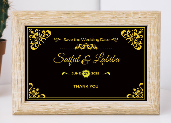 Save the Wedding Date Design গ্রাফিক্স ডিজাইন ফাইল