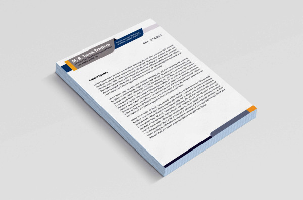 Traders Letterhead গ্রাফিক্স ডিজাইন ফাইল