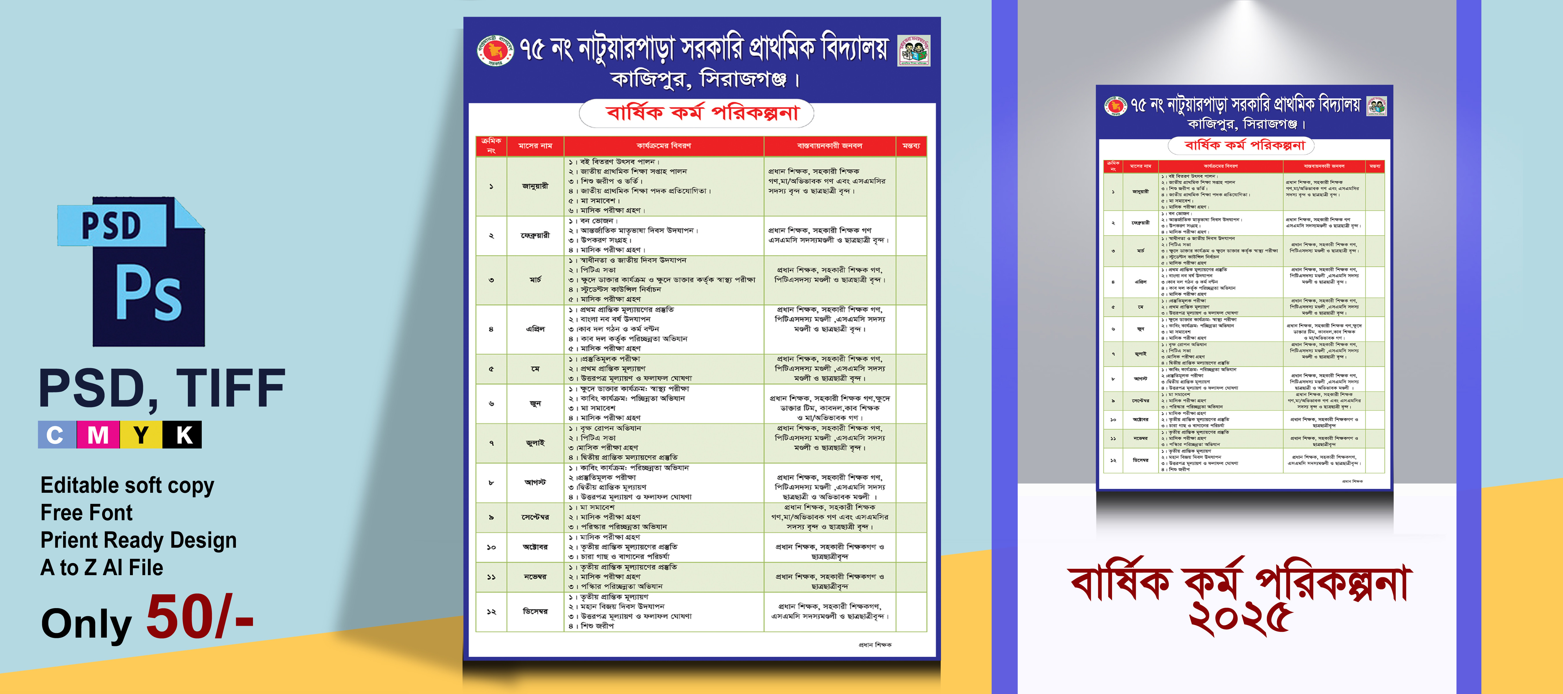 বার্ষিক কর্ম পরিকল্পনা 2025