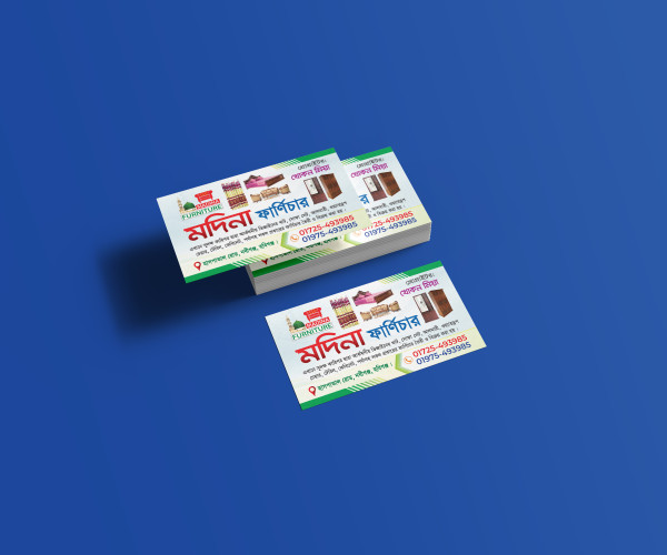 Furniture visiting card Design ফার্নিচার ভিজিটিং কার্ড কার্ড গ্রাফিক্স ডিজাইন ফাইল