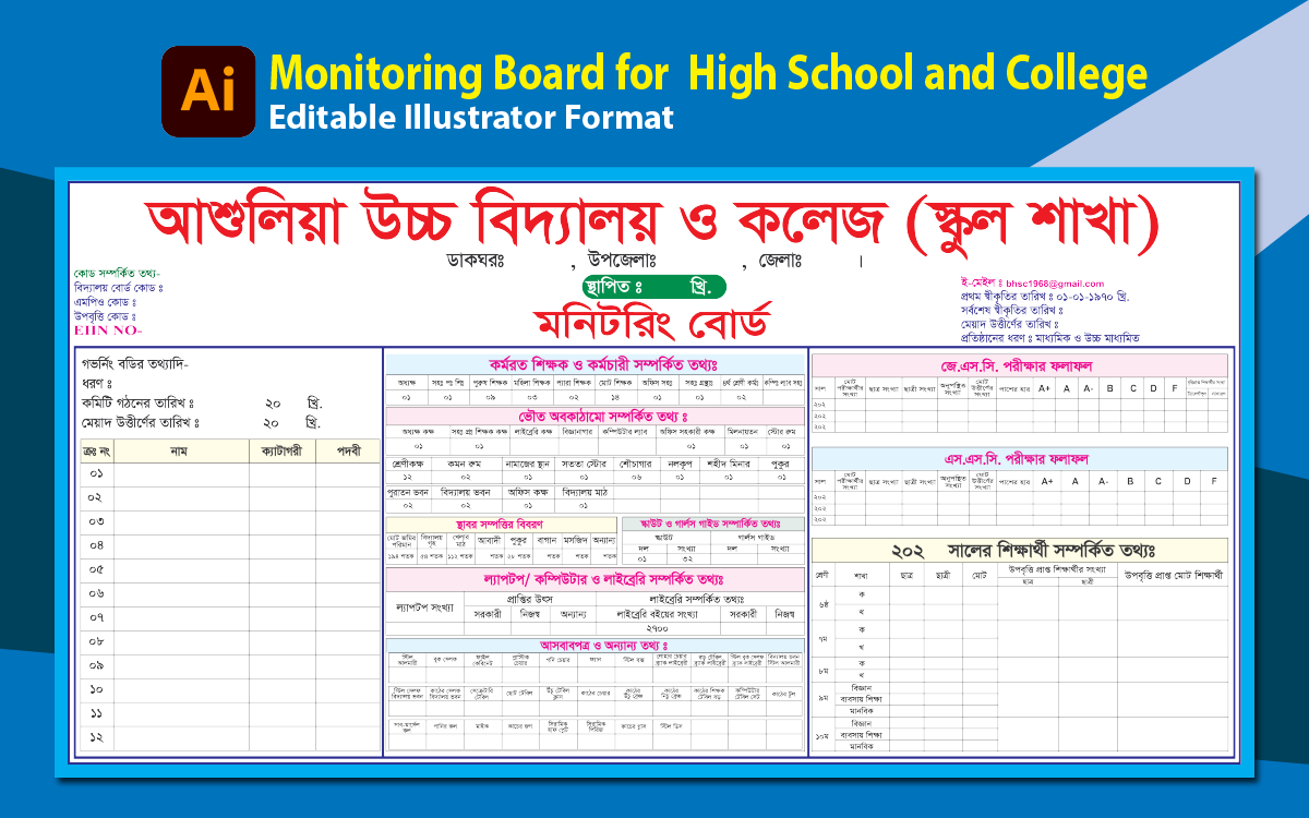 Monitoring Board for High School and College