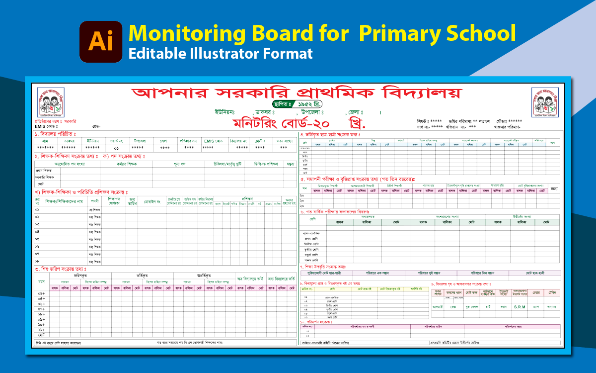 Monitoring Board for  Primary School