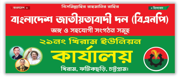 বিএনপির ইউনিয়ন কার্যালয় অফিসের ব্যানার ডিজাইন গ্রাফিক্স ডিজাইন ফাইল