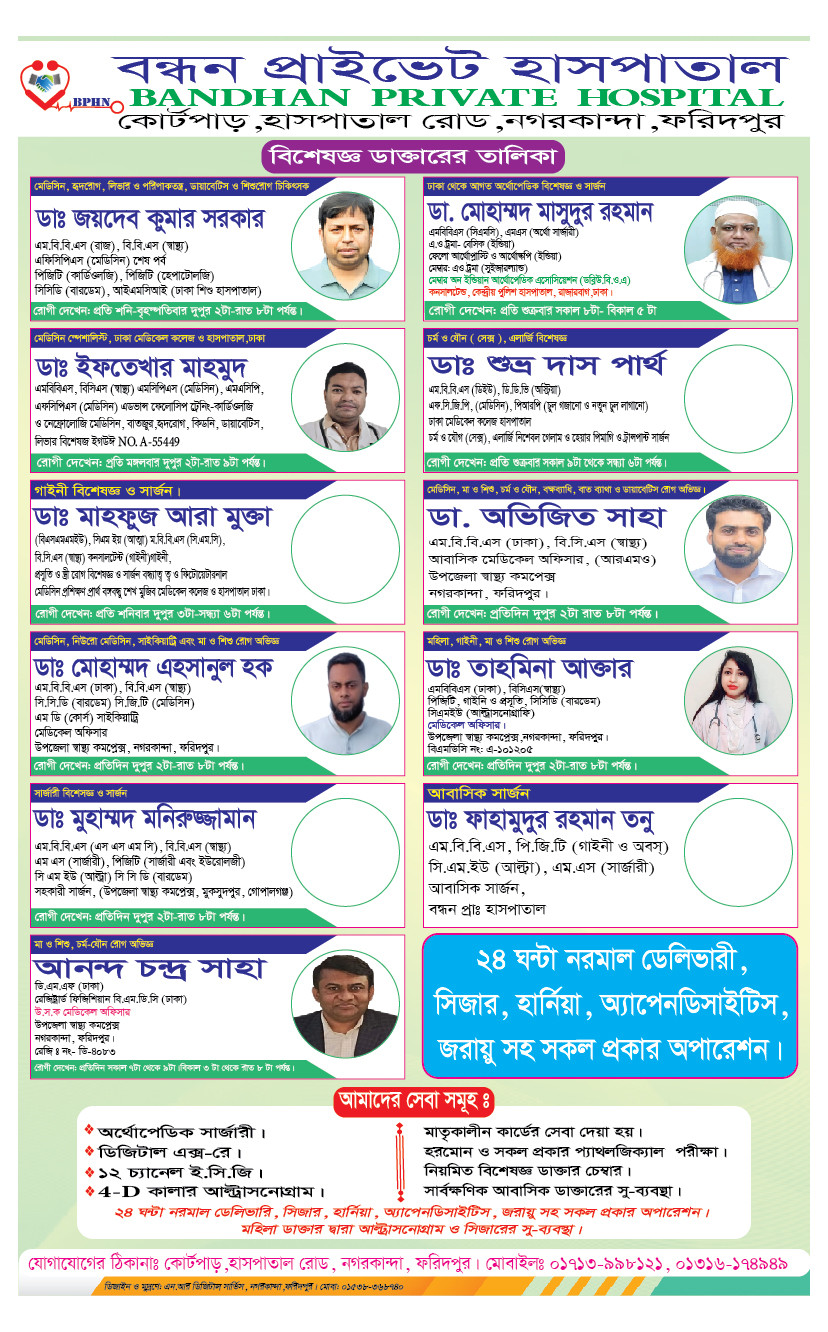 ডাক্তার লিস্ট পোস্টার