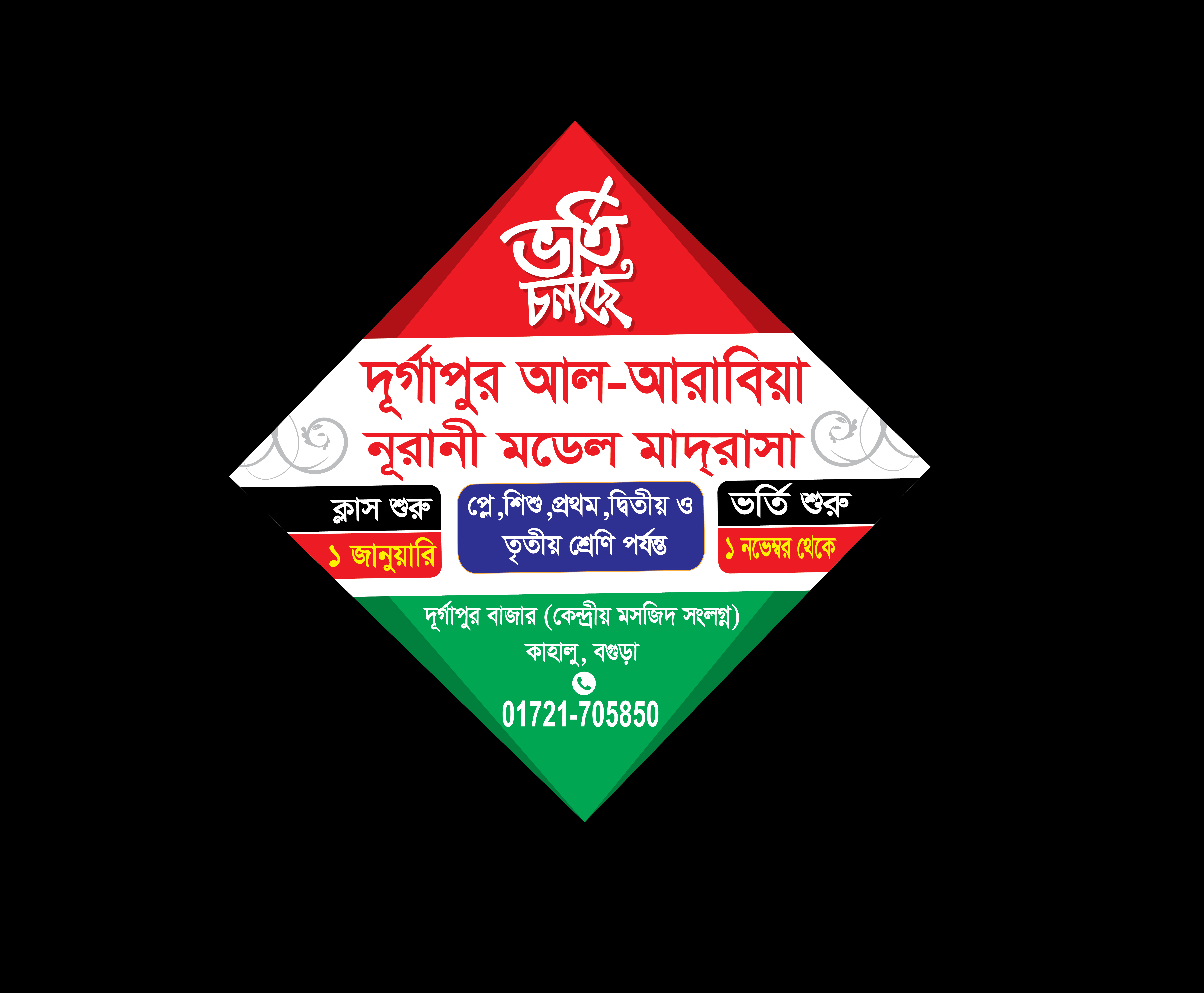 ভর্তির ঘুড়ি ফেস্টুন/vorti ghuri bannar