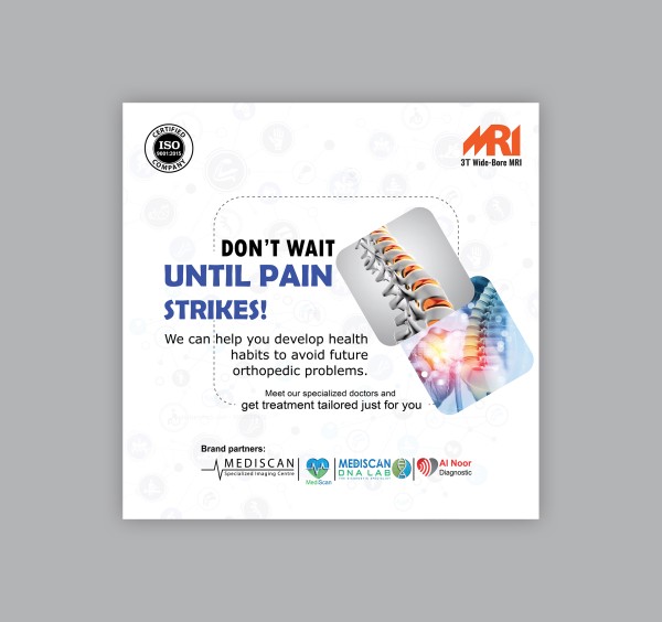 Don't wait until pain strikes গ্রাফিক্স ডিজাইন ফাইল