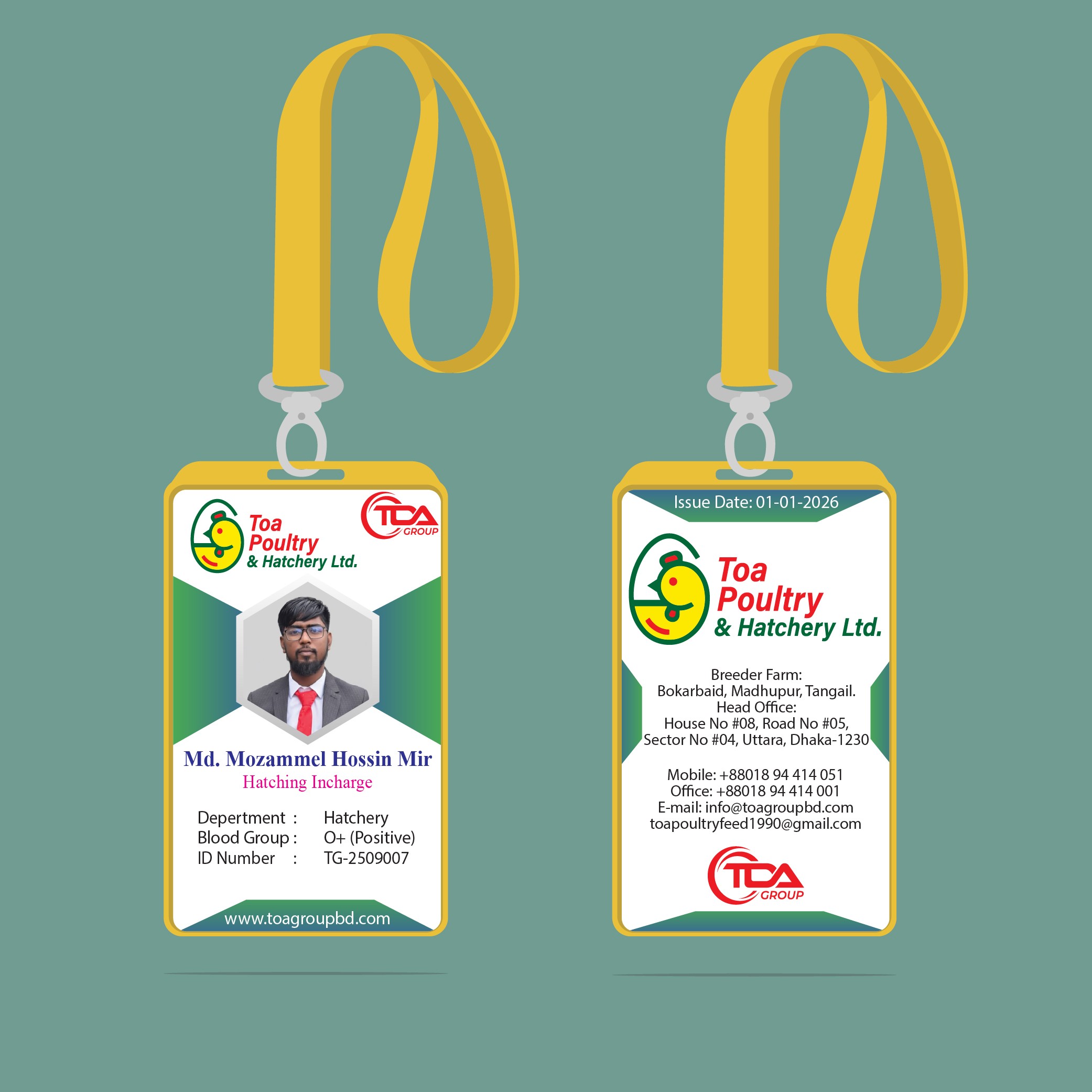 Office ID Card Design