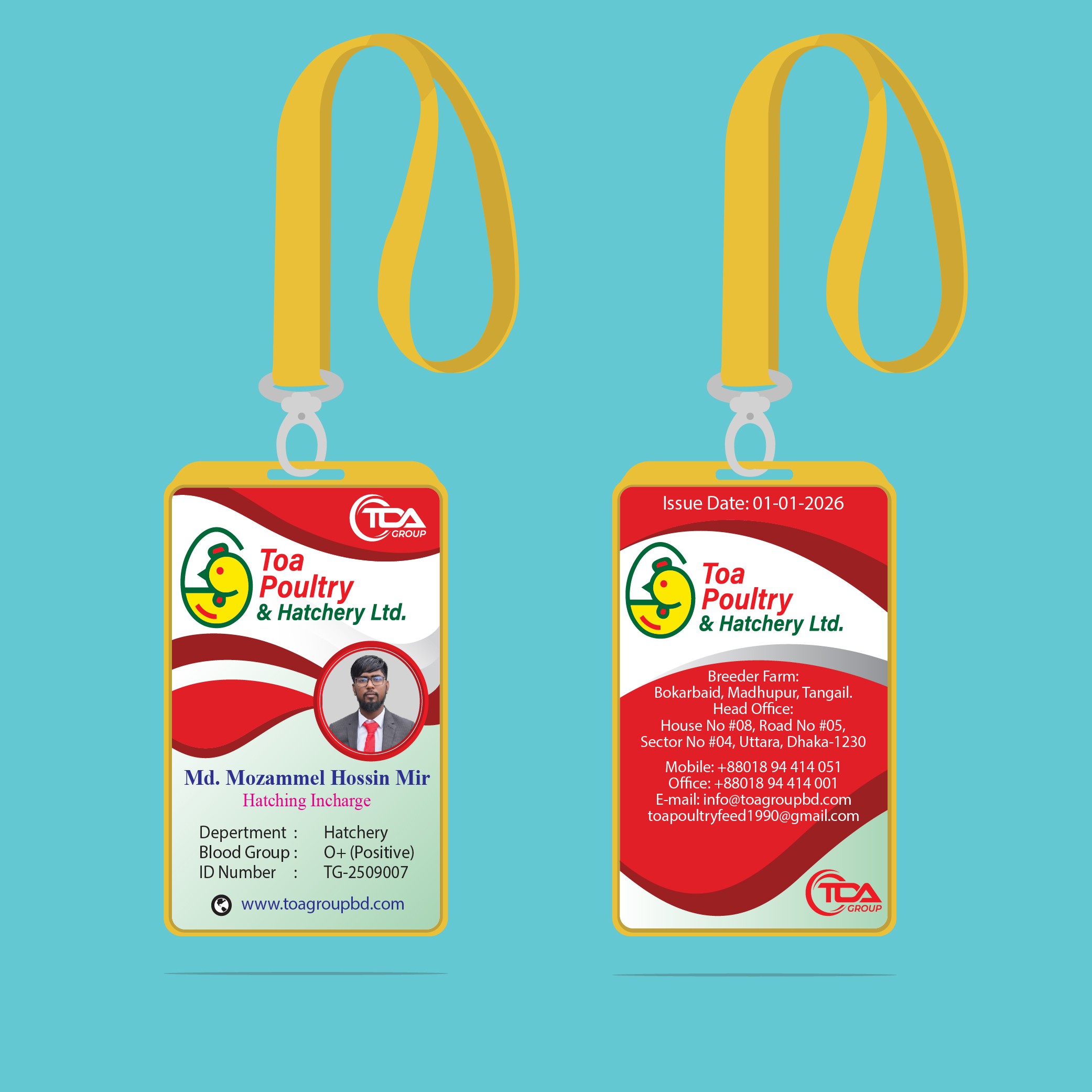 Office ID Card Design