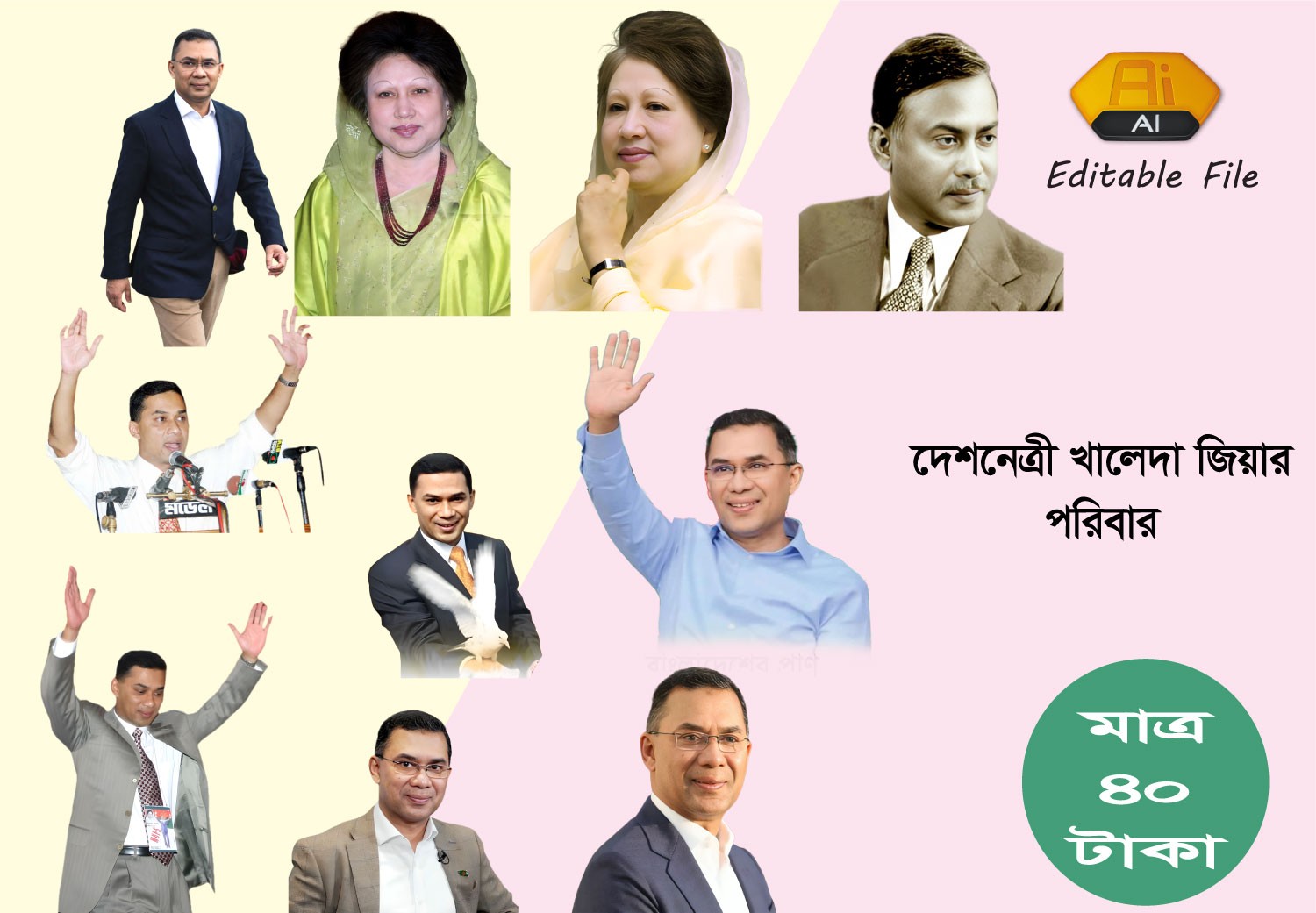তারেক রহমানের পিক জিয়া পরিবার