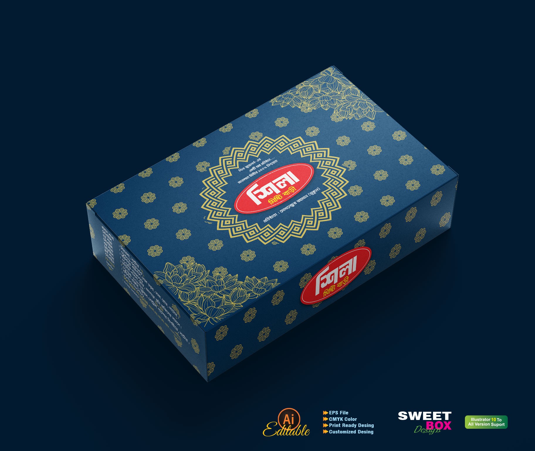 শিলা মিষ্টি বাড়ী কার্টুন ডিজাইনSweet Box Design