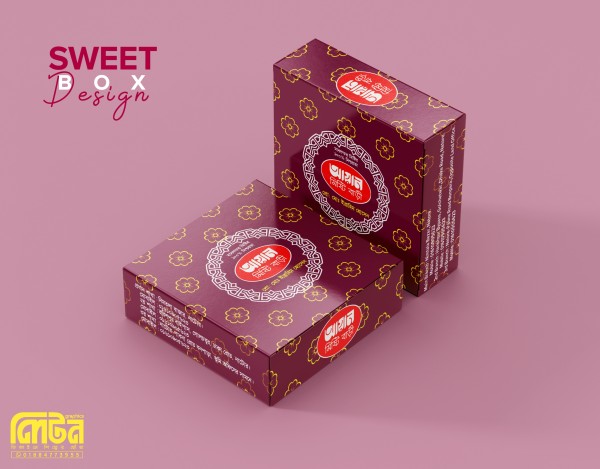 মিষ্টির বক্স ডিজাইন ( Sweet Box Design) PLP File গ্রাফিক্স ডিজাইন ফাইল