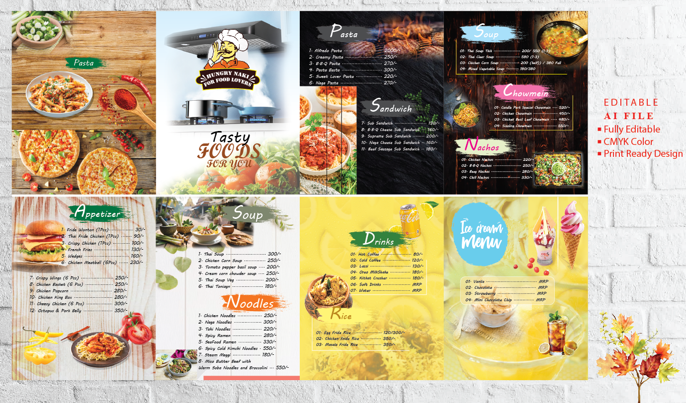 Food Menu Card Design