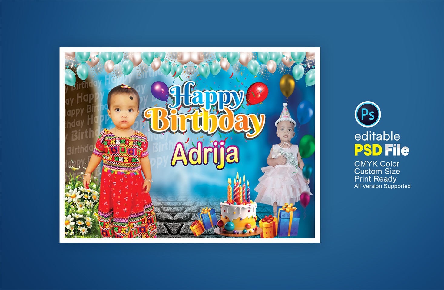 happy birthday banner design জন্মদিনের ব্যানার