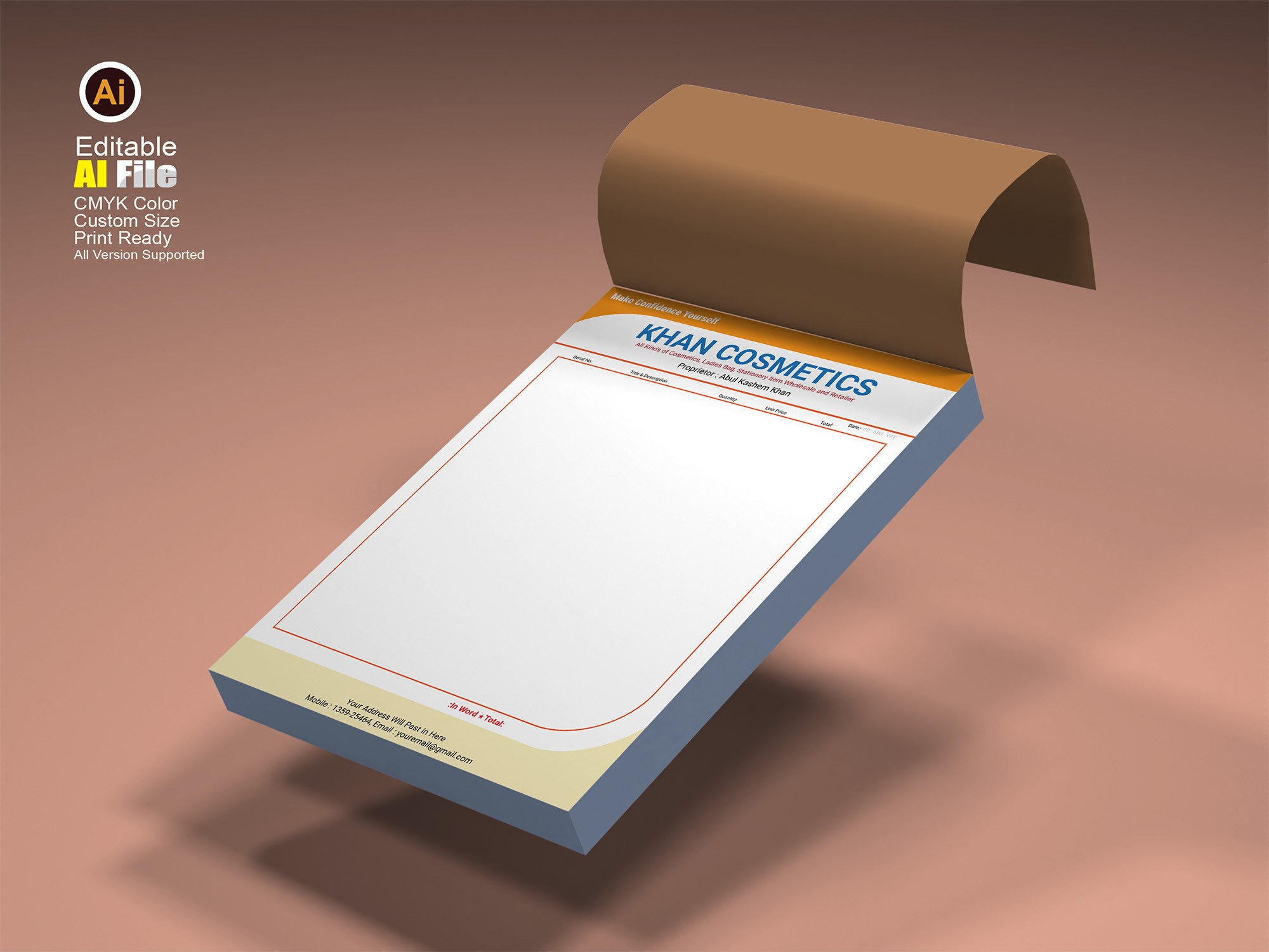 Cosmetics Professional Pad Design