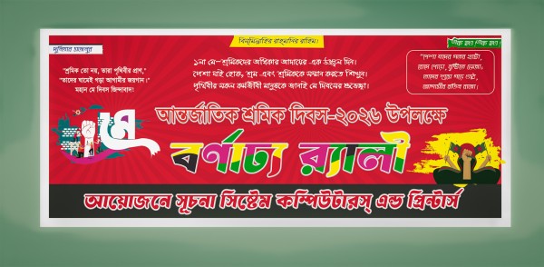 মে দিবসের ব্যানার ডিজাইন শ্রমিক দিবস গ্রাফিক্স ডিজাইন ফাইল