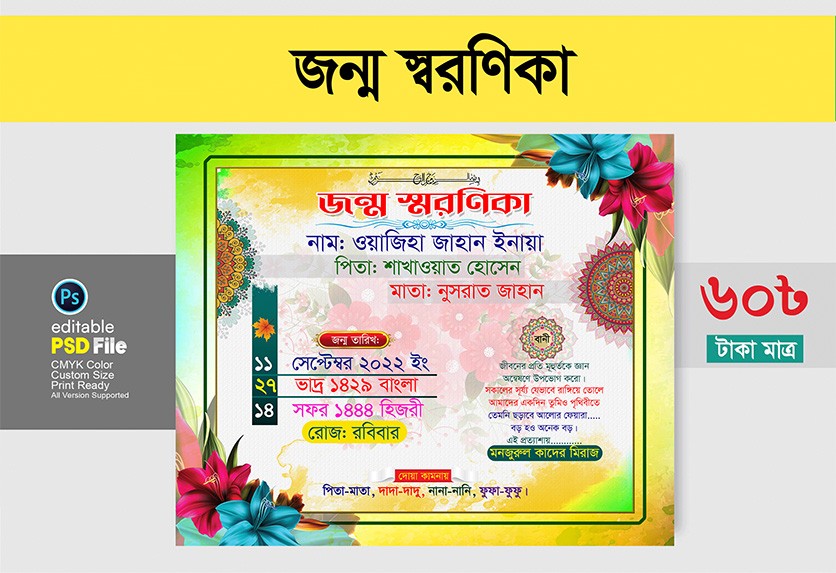 জন্ম স্বরণিকা