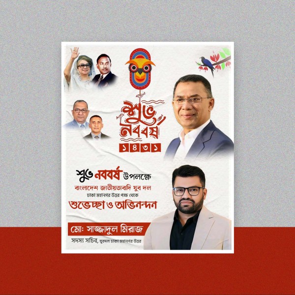 শুভ নববর্ষ পোস্টার ডিজাইন গ্রাফিক্স ডিজাইন ফাইল