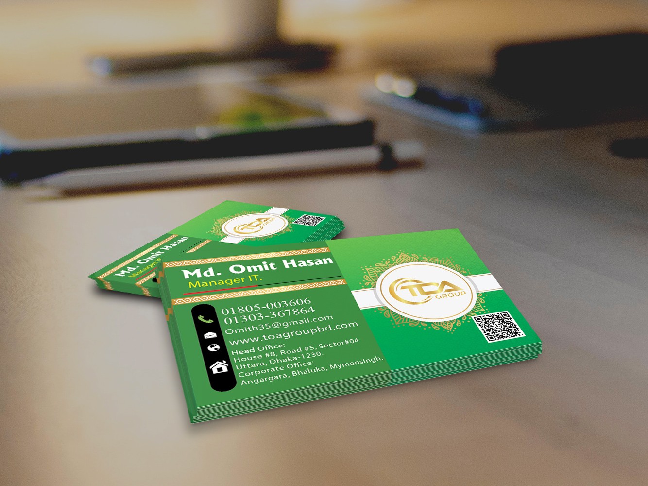 ভিজিটিং কার্ড  ডিজাইন। Vsiting Card Design.