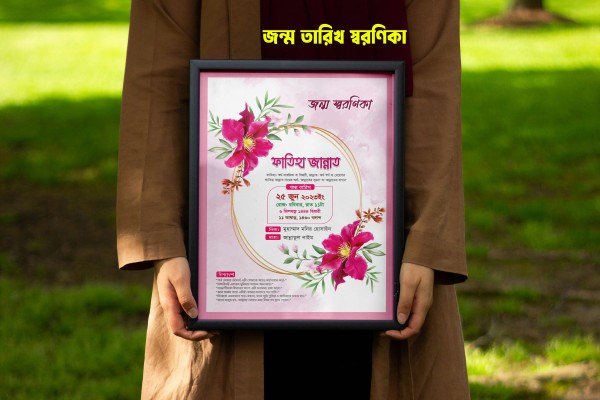 জন্ম স্মরণিকা ডিজাইন Jonmo soronika Design গ্রাফিক্স ডিজাইন ফাইল
