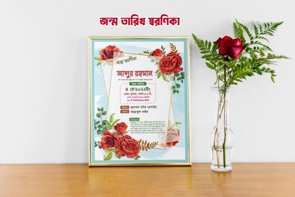 জন্ম বার্ষিকী ডিজাইন গ্রাফিক্স ডিজাইন ফাইল