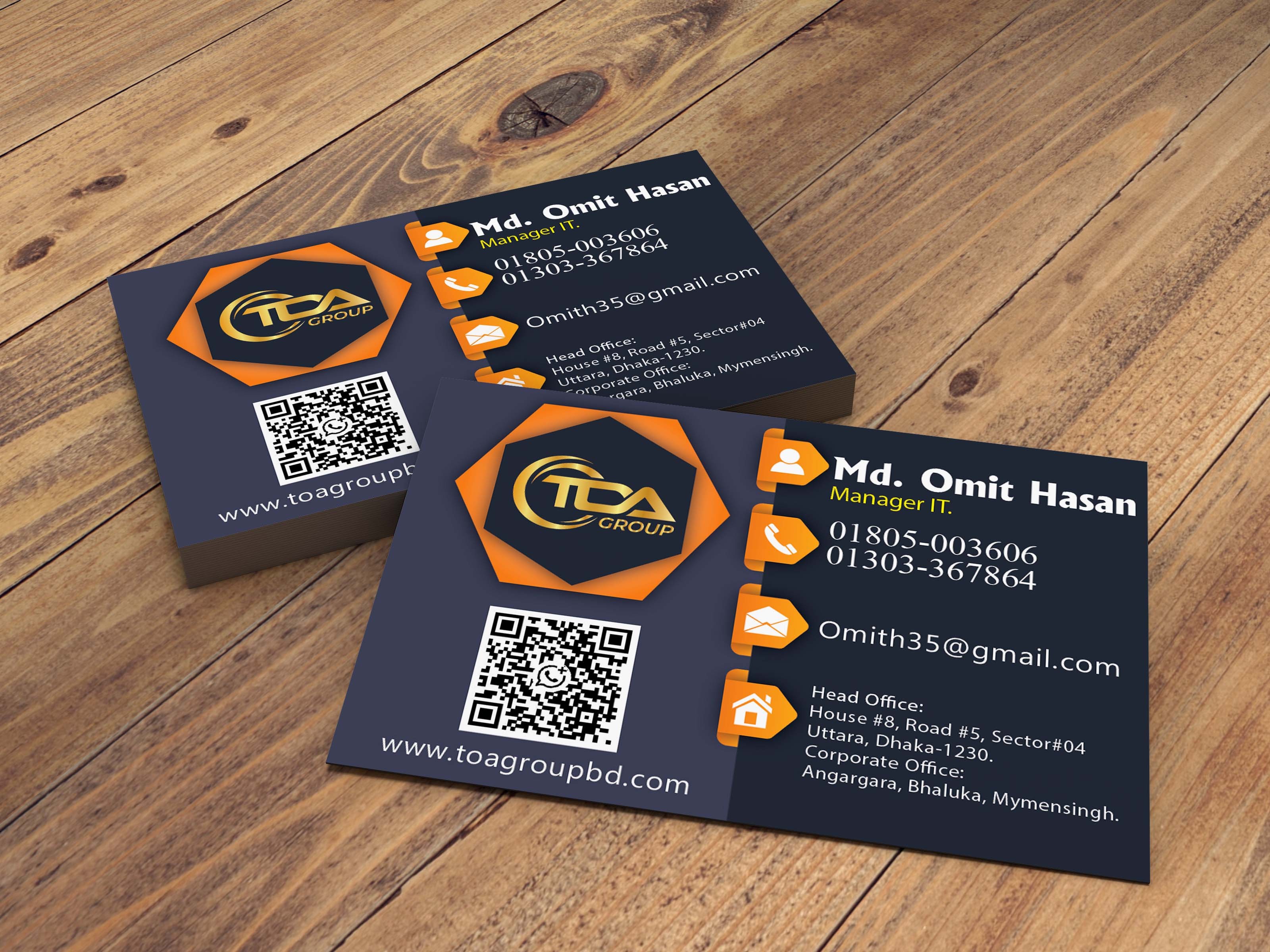 Visiting Card Design.