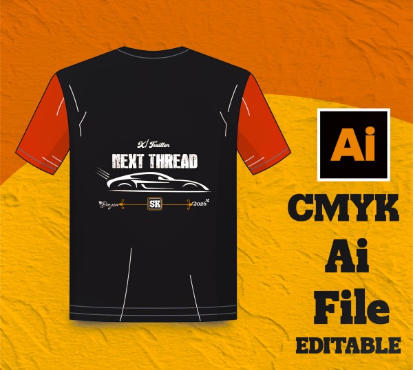 T-Shart desine NEXT THREAD গ্রাফিক্স ডিজাইন ফাইল