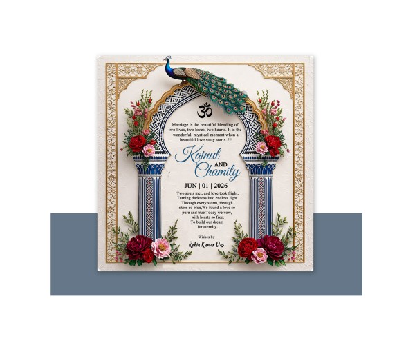 Hindu wedding Invitation Crad গ্রাফিক্স ডিজাইন ফাইল