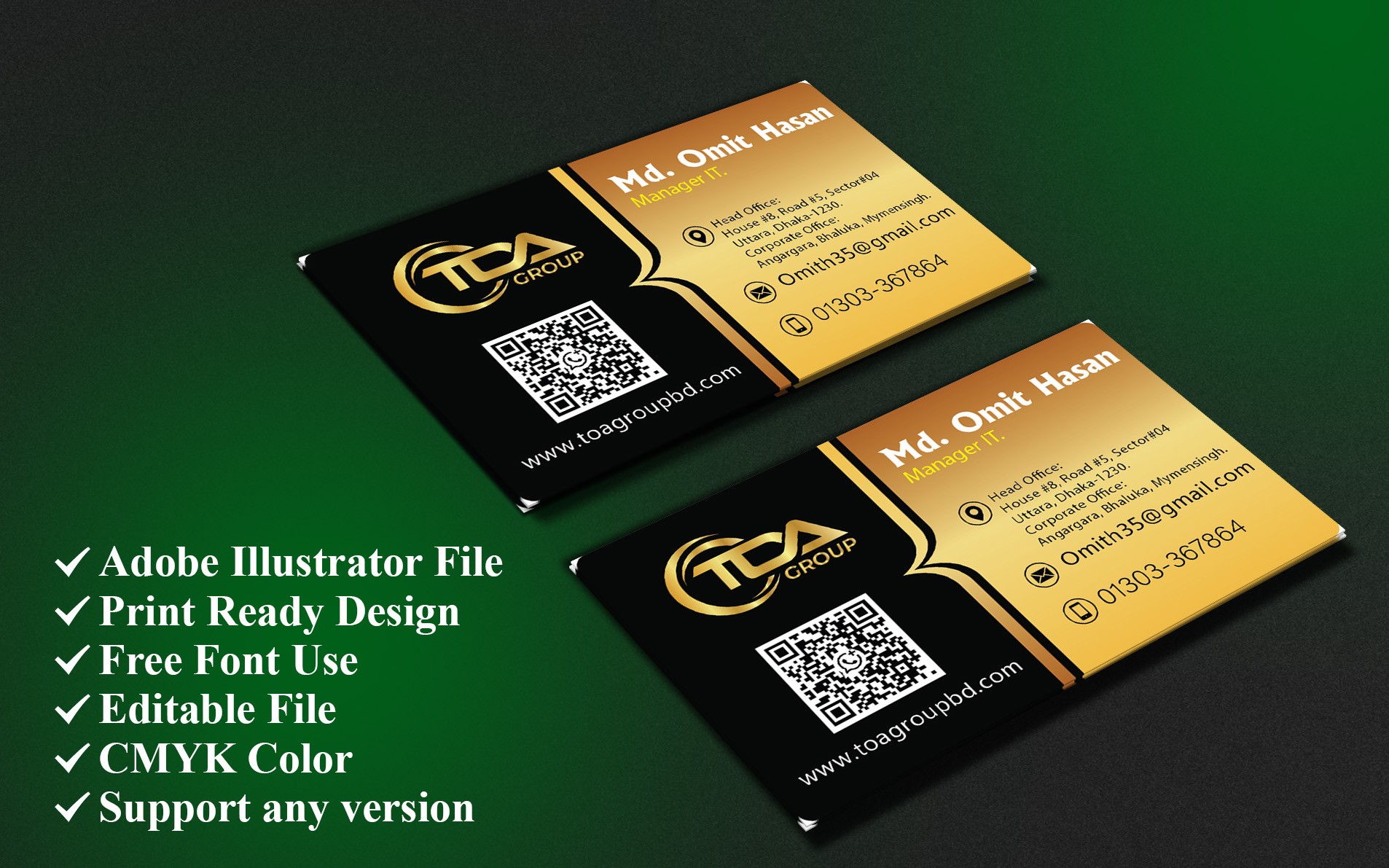 Visiting Card Design.