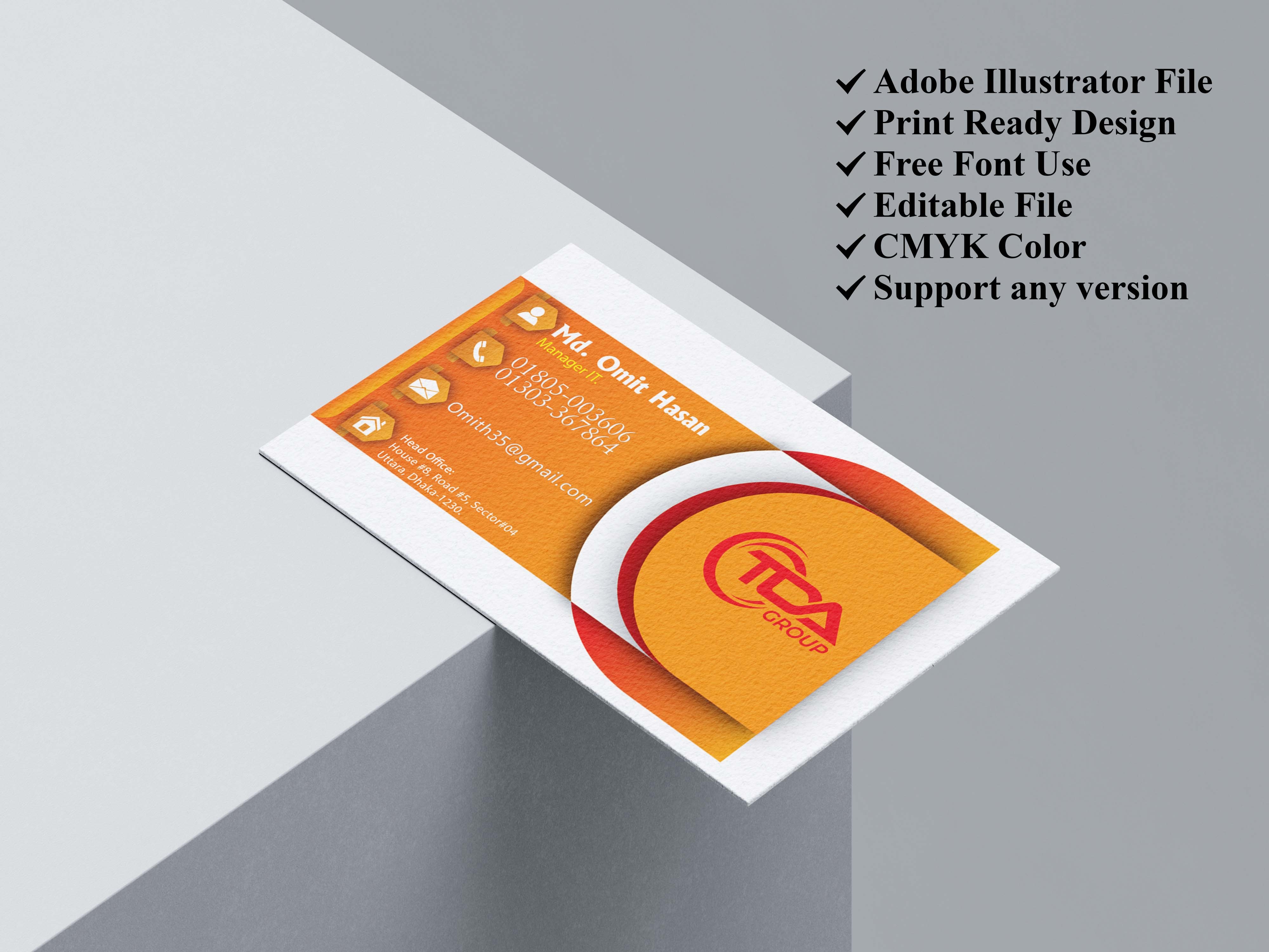 Visiting Card Design.