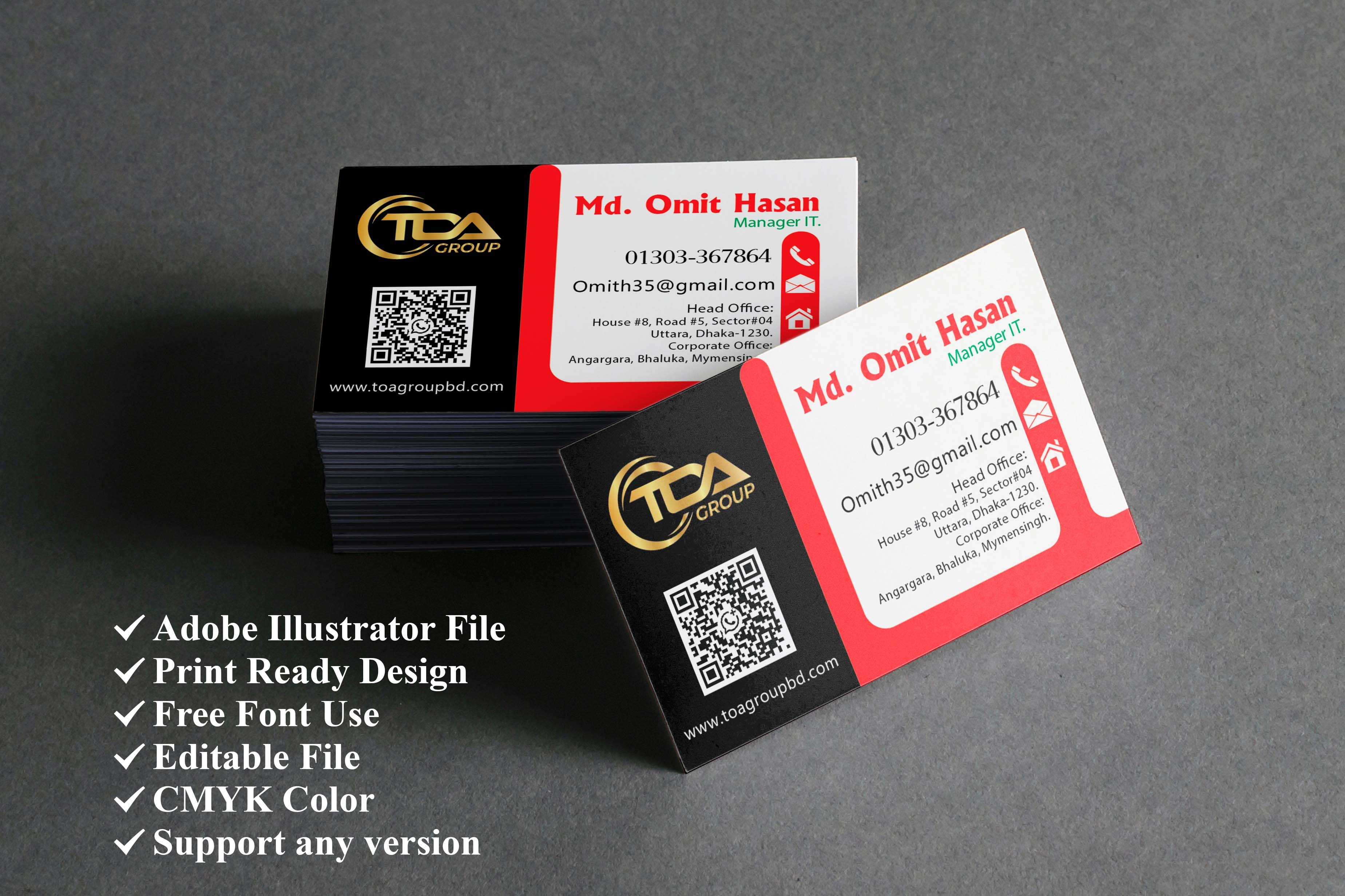 Personal Visiting Card Design.