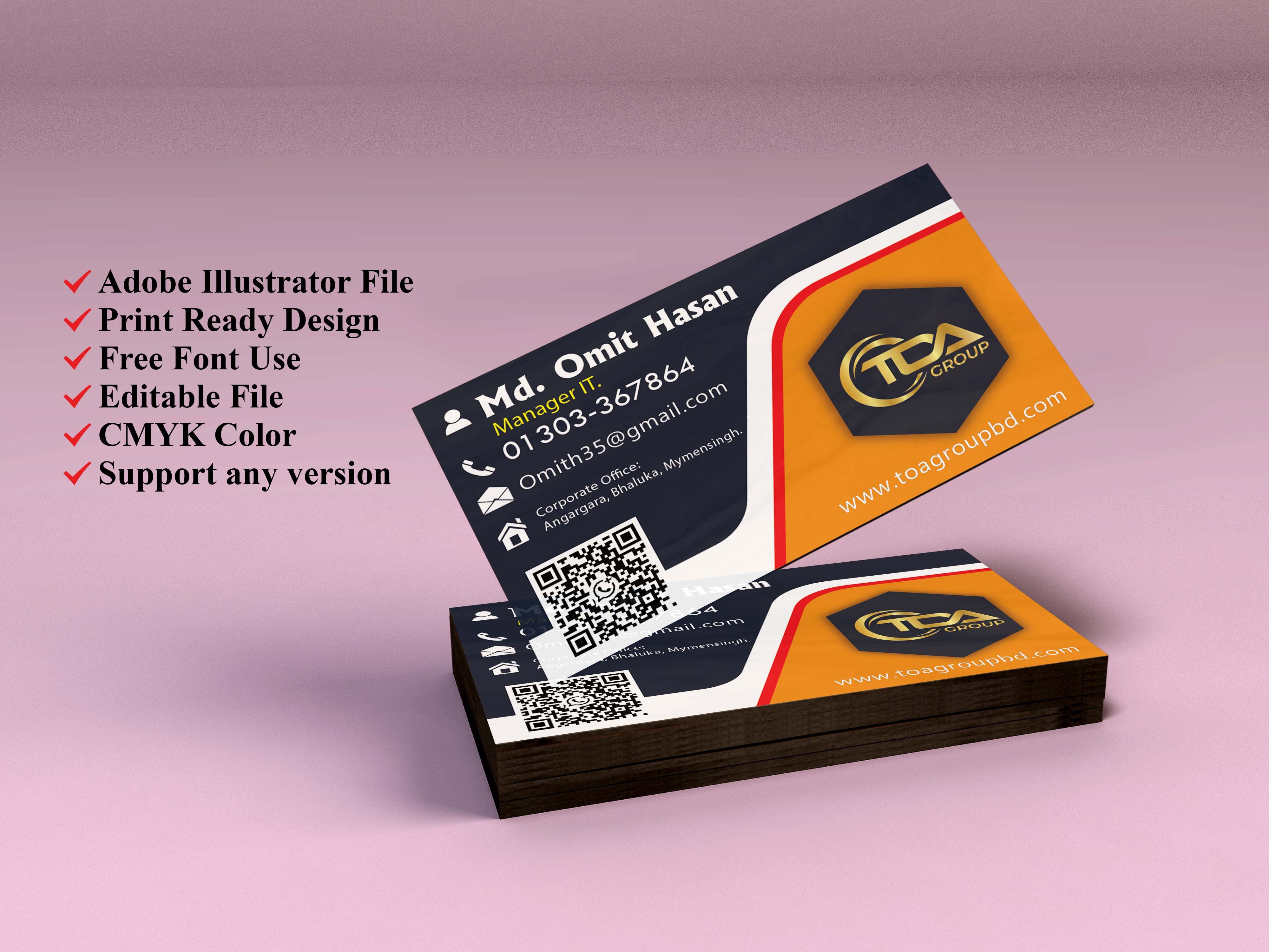 Visiting Card Design.