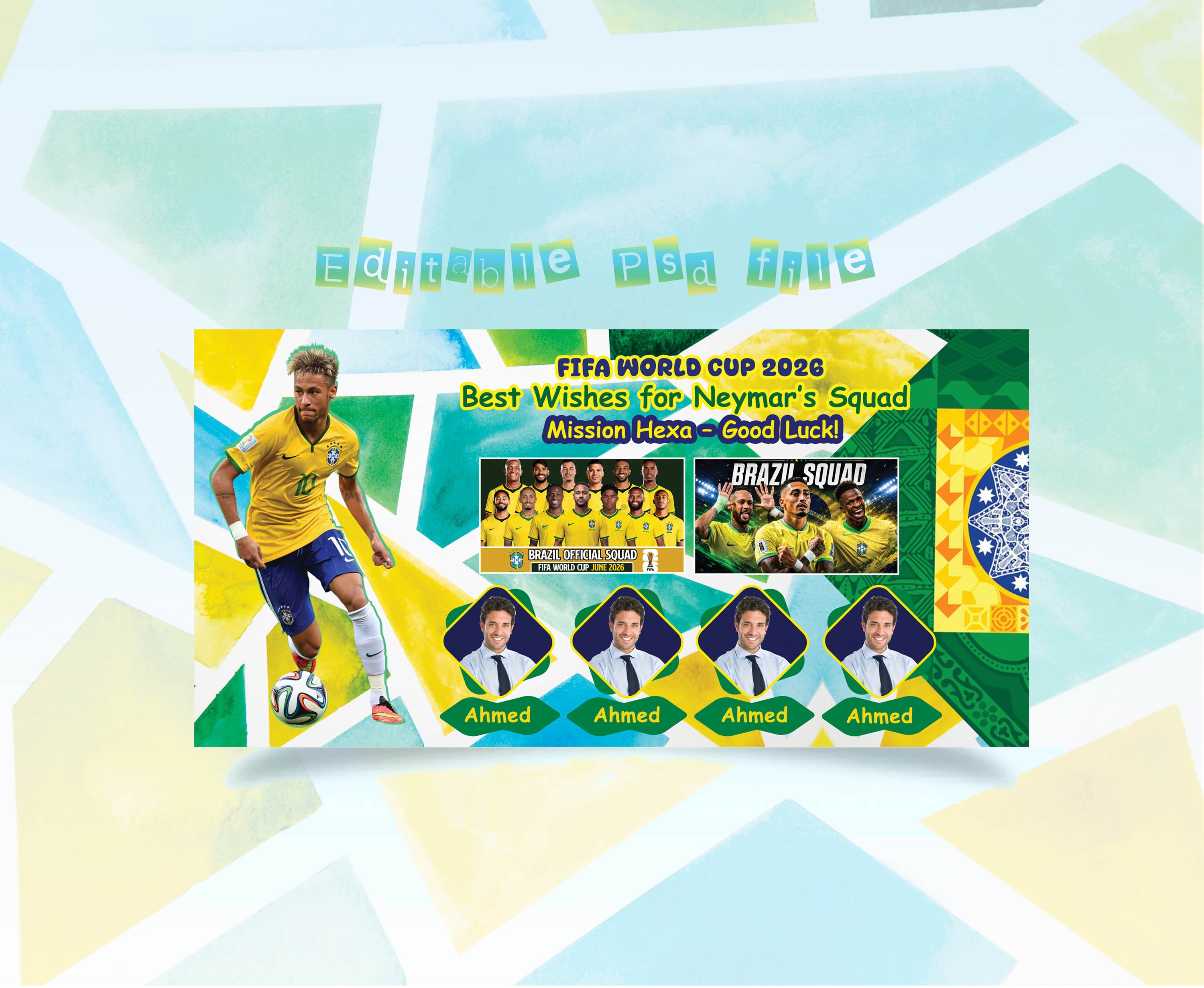 Brazil Supporter Banner _ব্রাজিল সাপোর্টার ব্যানার